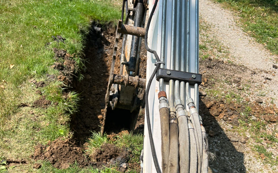 ongoing excavation